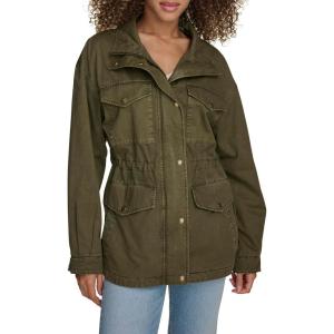 imageLevis Womens 4Pocket Stand Collar Military JacketOlive Night