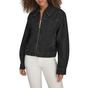 imageLevis Womens Western Denim BomberBlack Wash Denim