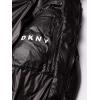 imageDKNY Mens Water Resistant Ultra Loft Hooded Logo Puffer Jacket Standard and Big ampamp TallBlack
