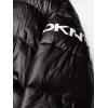 imageDKNY Mens Water Resistant Ultra Loft Hooded Logo Puffer Jacket Standard and Big ampamp TallBlack