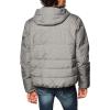 imageDKNY Mens Water Resistant Ultra Loft Hooded Logo Puffer Jacket Standard and Big ampamp TallHeather Grey