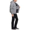 imageDKNY Mens Water Resistant Ultra Loft Hooded Logo Puffer Jacket Standard and Big ampamp TallReflective