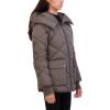 imageKenneth Cole Womens Diamond Quilted Crinkle Nylon Puffer with Attached HoodGunmetal