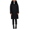 imageKenneth Cole Womens Heavyweight Hooded Anorak Puffer with Inner Quilted Lining and Faux Fur CollarBlack