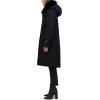 imageKenneth Cole Womens Heavyweight Hooded Anorak Puffer with Inner Quilted Lining and Faux Fur CollarBlack