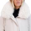imageKenneth Cole Womens Heavyweight Hooded Anorak Puffer with Inner Quilted Lining and Faux Fur CollarStone
