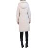imageKenneth Cole Womens Heavyweight Hooded Anorak Puffer with Inner Quilted Lining and Faux Fur CollarStone