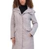 imageKenneth Cole Womens Midweight Pearlized Water Resistant Rain Anorak CoatSilver