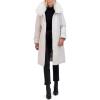 imageKenneth Cole Womens Heavyweight Hooded Anorak Puffer with Inner Quilted Lining and Faux Fur CollarStone