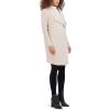 imageKenneth Cole Womens Asymmetrical Zip Front Double Face Wool with Rib Knit Sleeve CoatSand