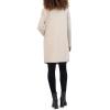 imageKenneth Cole Womens Asymmetrical Zip Front Double Face Wool with Rib Knit Sleeve CoatSand
