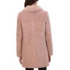 imageKenneth Cole Womens Cozy Lightweight Textured Faux Fur Coat with Envelope CollarDusty Blush