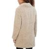imageKenneth Cole Womens Cozy Lightweight Textured Faux Fur Coat with Envelope CollarIvory