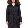 imageKenneth Cole Womens Diamond Quilted Belted Puffer with Ultra Soft Plush Synthetic FillBlack