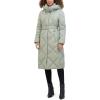 imageKenneth Cole Womens Diamond Quilted Belted Puffer with Ultra Soft Plush Synthetic FillSage