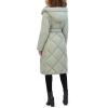 imageKenneth Cole Womens Diamond Quilted Belted Puffer with Ultra Soft Plush Synthetic FillSage