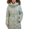 imageKenneth Cole Womens Diamond Quilted Belted Puffer with Ultra Soft Plush Synthetic FillSage