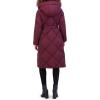 imageKenneth Cole Womens Diamond Quilted Belted Puffer with Ultra Soft Plush Synthetic FillWine