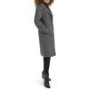 imageKenneth Cole Womens Double Face Wool with Notched Collar CoatGrey Multi