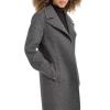 imageKenneth Cole Womens Double Face Wool with Notched Collar CoatGrey Multi