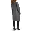 imageKenneth Cole Womens Double Face Wool with Notched Collar CoatGrey Multi