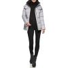 imageKenneth Cole Womens Heavy Weight Stand Collar Down Puffer JacketHorizontal Silver
