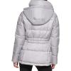 imageKenneth Cole Womens Heavy Weight Stand Collar Down Puffer JacketHorizontal Silver