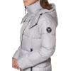 imageKenneth Cole Womens Heavy Weight Stand Collar Down Puffer JacketHorizontal Silver