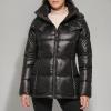 imageKenneth Cole Womens Heavy Weight Stand Collar Down Puffer JacketZip Black