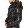 imageKenneth Cole Womens Heavy Weight Stand Collar Down Puffer JacketZip Black