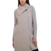 imageKenneth Cole Womens Oversized Collar Full Length Wool Blend JacketLight Grey