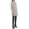 imageKenneth Cole Womens Oversized Collar Full Length Wool Blend JacketLight Grey