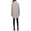 imageKenneth Cole Womens Oversized Collar Full Length Wool Blend JacketLight Grey