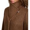 imageKenneth Cole Womens Pressed Boucle Wool Coat with Oversized Wing CollarSepia