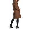 imageKenneth Cole Womens Pressed Boucle Wool Coat with Oversized Wing CollarSepia