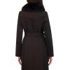 imageKenneth Cole Womens Soft Shell Rain Coat with Exposed Zip DetailBlack