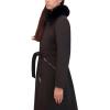imageKenneth Cole Womens Soft Shell Rain Coat with Exposed Zip DetailBlack