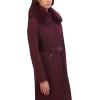 imageKenneth Cole Womens Soft Shell Rain Coat with Exposed Zip DetailBurgundy