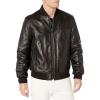 imageAndrew Marc Mens Leather JacketBlack Bomber