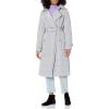 imageKenneth Cole Womens Belted Puffer Trench CoatQuilted Belt Light Grey