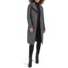 imageKenneth Cole Womens Double Face Wool with Notched Collar CoatGrey Multi