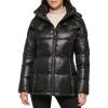 imageKenneth Cole Womens Heavy Weight Stand Collar Down Puffer JacketZip Black