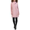 imageKenneth Cole Womens Oversized Collar Full Length Wool Blend JacketRose