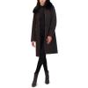 imageKenneth Cole Womens Soft Shell Rain Coat with Exposed Zip DetailBlack