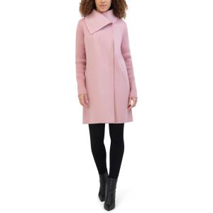 imageKenneth Cole Womens Oversized Collar Full Length Wool Blend JacketRose