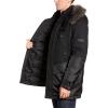 imageAndrew Marc Mens Maxfield Mid Length Down Jacket with Removable HoodBlack