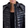 imageCole Haan Womens Pearlized Faux Down Jacket with Removable HoodBlack