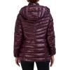 imageCole Haan Womens Pearlized Faux Down Jacket with Removable HoodSangria