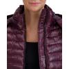 imageCole Haan Womens Pearlized Faux Down Jacket with Removable HoodSangria