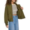 imageLevis Womens Lightweight Shorty Bomber JacketArmy Green